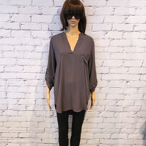 (3 for $30) LUSH - Olive green tunic top - Picture 2 of 9